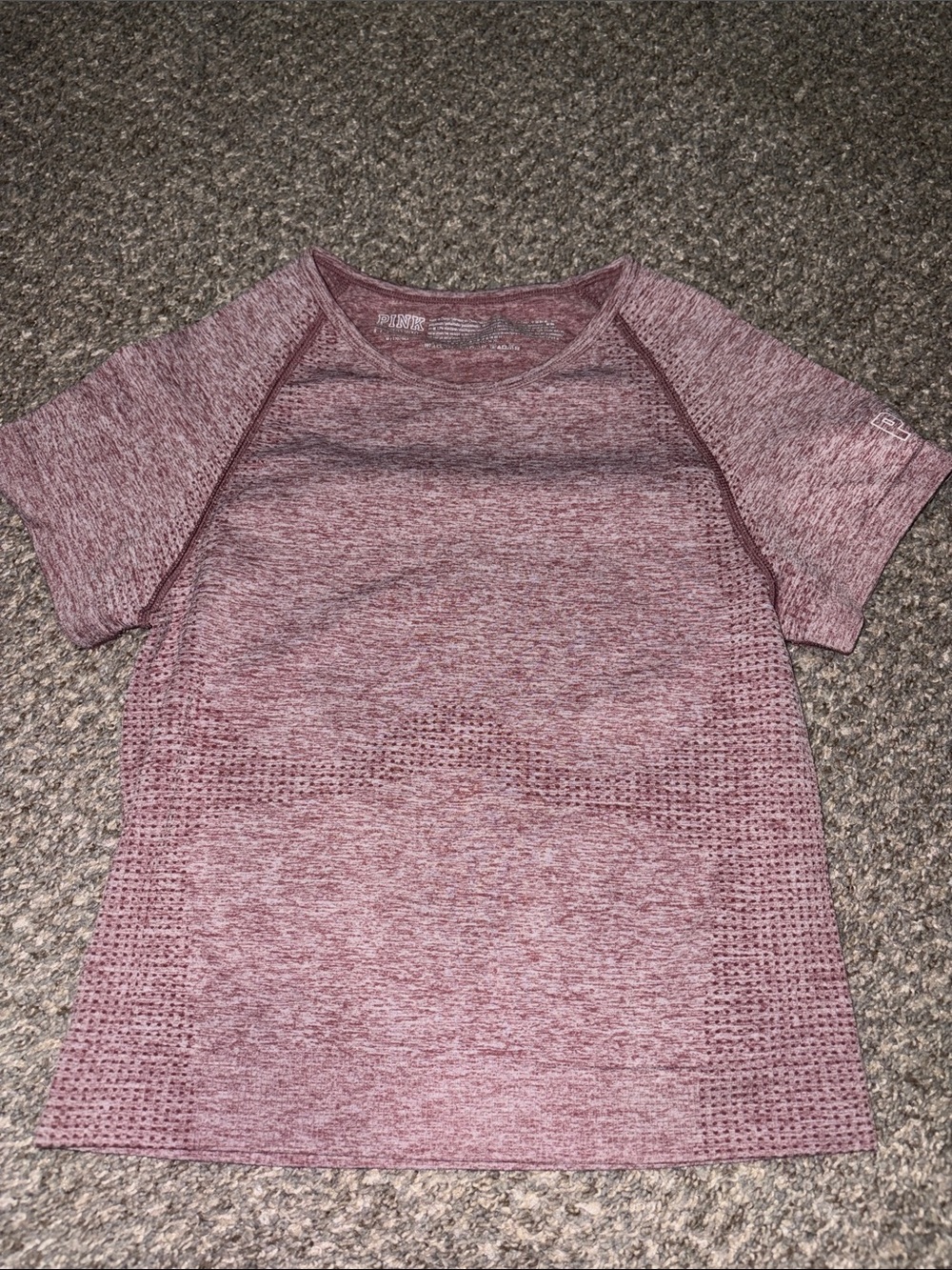 Victoria's Secret Maroon Heather Muscle Tee